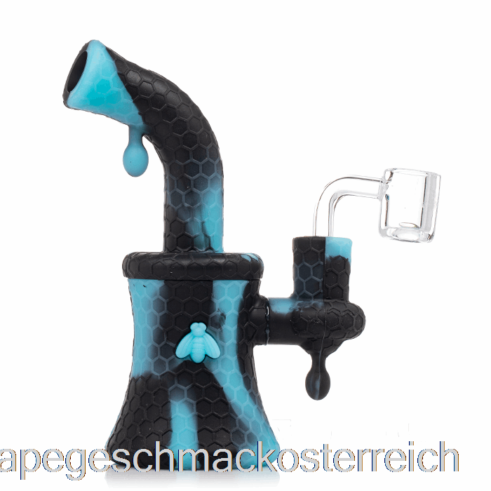 Stratus Bee Silikon Dab Rig Schwarz / Uv Blau (schwarz / Uv Blau) Vape Geschmack